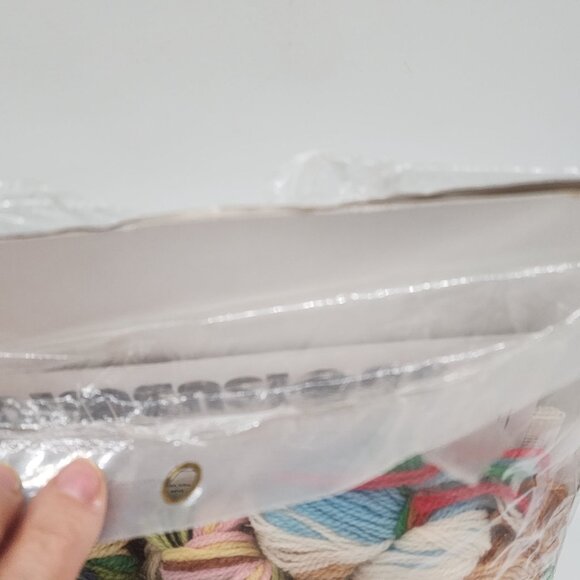 Dimensions Peppermint Antiques Counted Cross Stitch Kit 14" Diameter - Picture 4 of 5